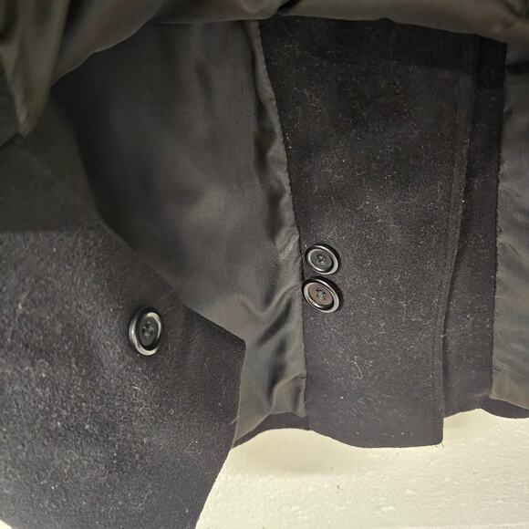 Harve Benard 100% Wool Button Down Jacket Coat Black Women's Plus 18W Whimsygoth - Picture 4 of 12